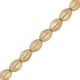 Czech Pinch beads 5x3mm Aztec gold 01710